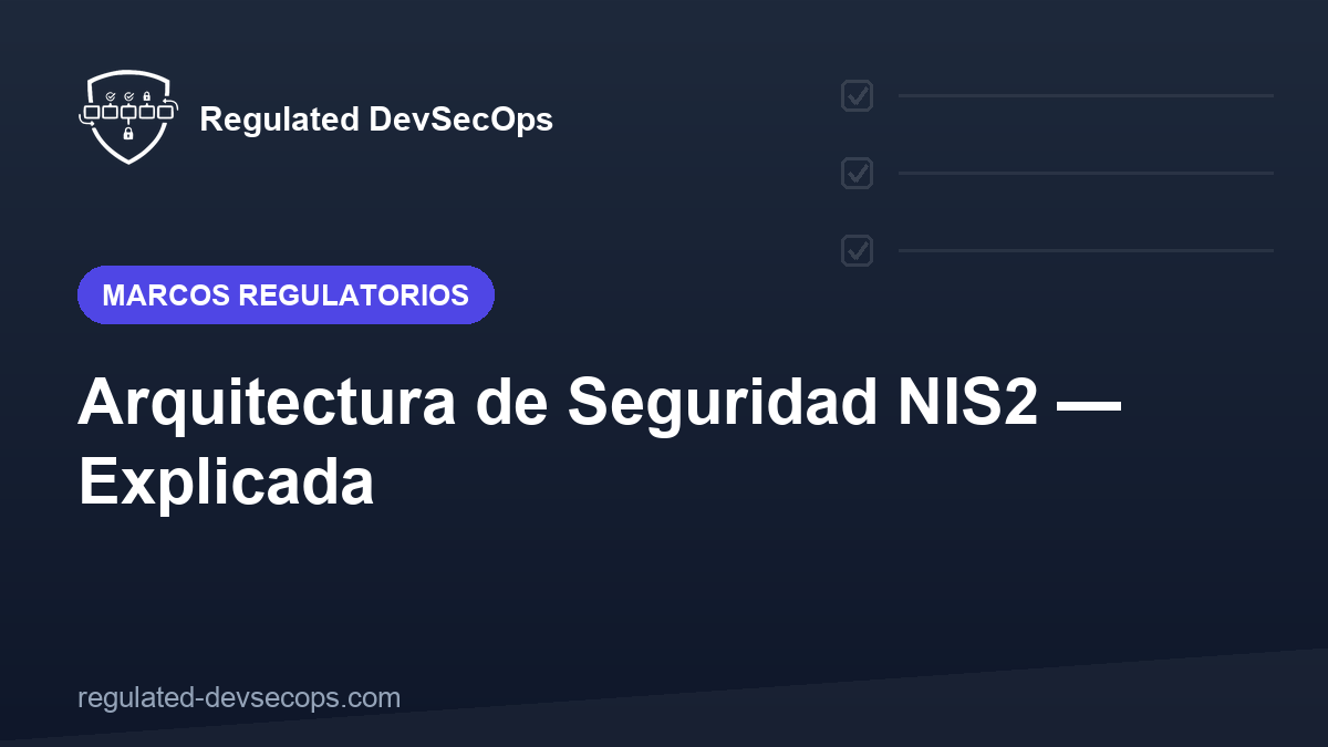 Arquitectura de Seguridad NIS2 — Explicada