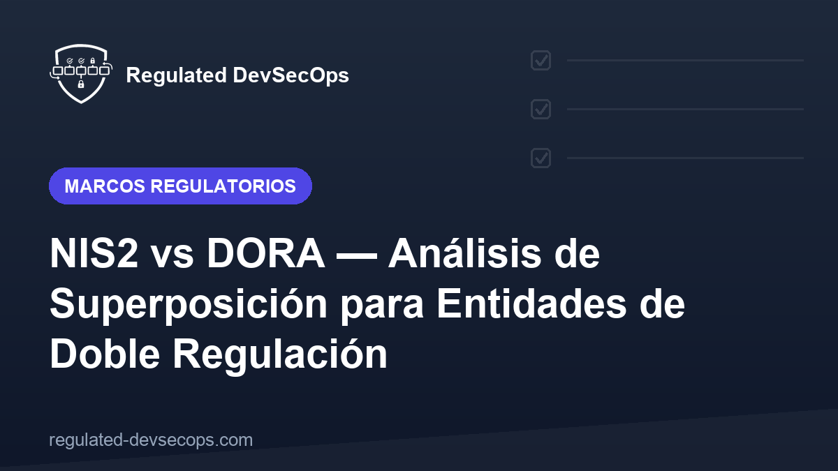 NIS2 vs DORA — Análisis de Superposición para Entidades de Doble Regulación