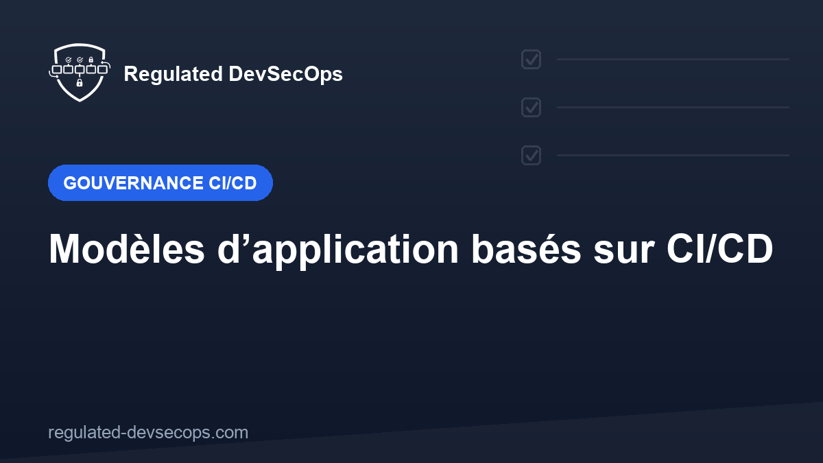 Modèles d’application basés sur CI/CD