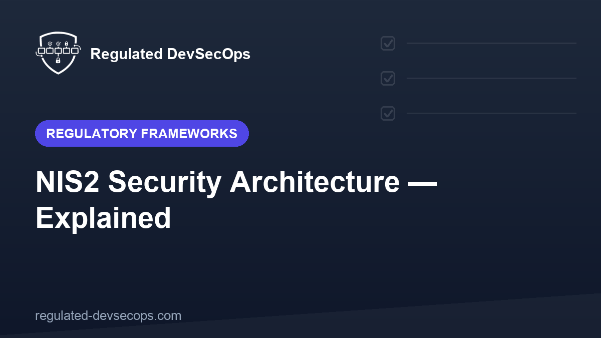 NIS2 Security Architecture — Explained